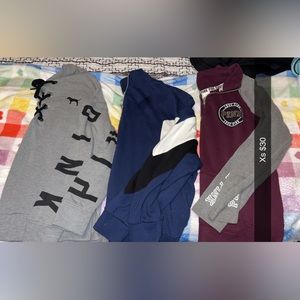 Pink xs sweatshirts